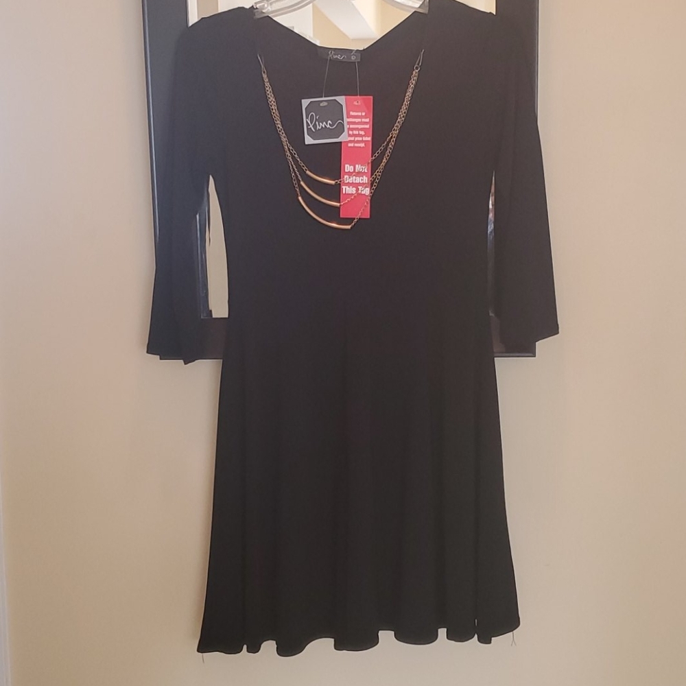 Pinc Black long sleeve dress